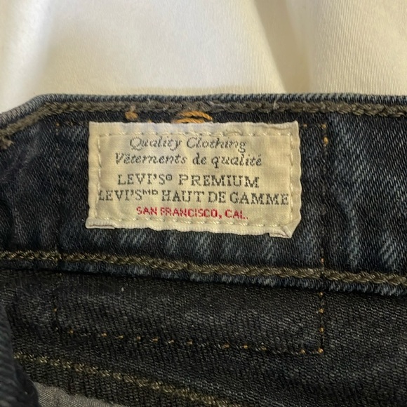 LEVI’S | Wedgie | Button Fly | Blackish Blue | Straight | Denim Jeans | Size 27 - Picture 8 of 15